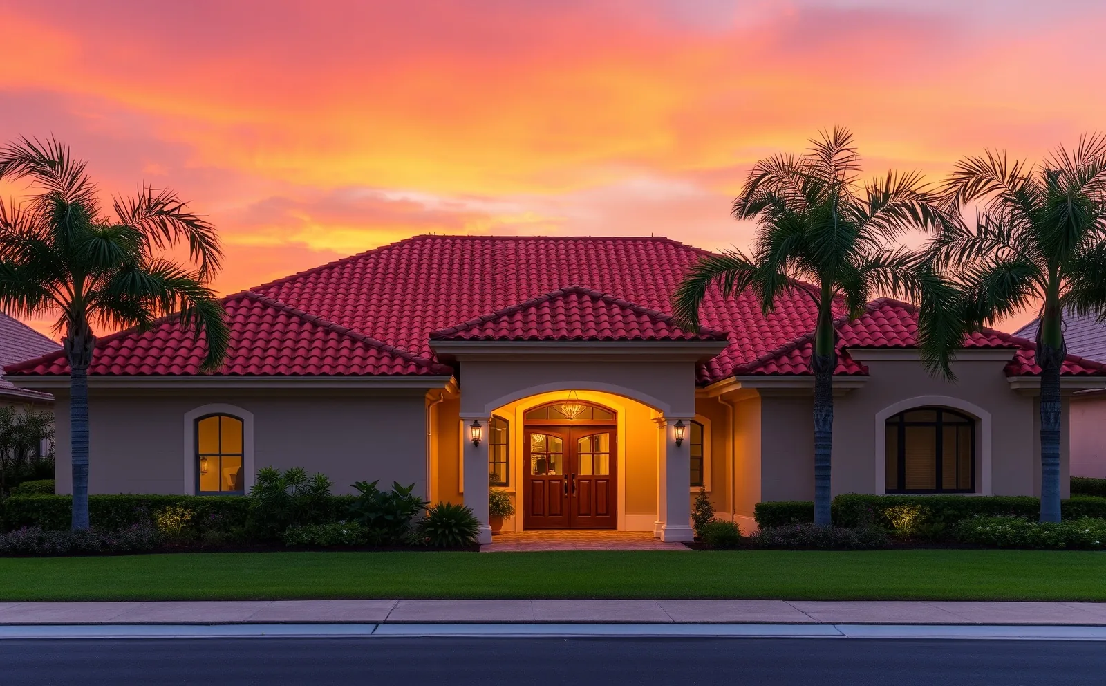 Haven roofing project in Kendall, FL — completed roof with clean ridge caps and proper drip edge